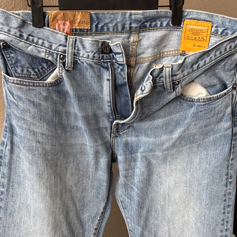 GAP Men's Denim Bootcut Jeans in Light Blue